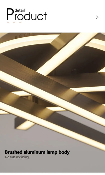 LED Ceiling Light – Modern 4-Bulb Aluminum Fixture for Living Spaces - Samanta Factory
