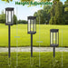 4 PCS Solar Lights Outdoor Solar Pathway Lights Waterproof Bright Solar Lamps Landscape Lighting for Path Yard Garden Walkway - Samanta Factory