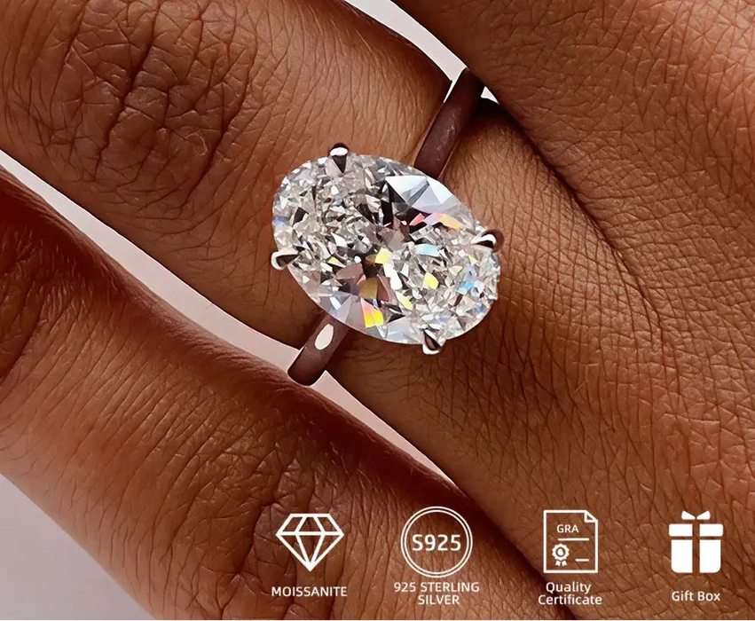 Elegant 1–4CT Moissanite Bridal ring  with 18K Gold Plating for Women SF