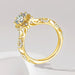925 Sterling Silver Moissanite Ring – 1ct Skeleton Design with Zircon Accents SF
