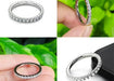 Moissanite Eternity Ring – 2mm D VVS Sterling Silver SF