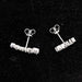 Premium 925 Sterling Silver Earrings With Excellent-Cut Moissanite Stones SF
