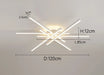 LED Ceiling Light – Modern 4-Bulb Aluminum Fixture for Living Spaces - Samanta Factory