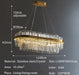 Modern Luxury LED Crystal Chandelier – Dimmable Remote-Controlled Ceiling Light - Samanta Factory