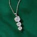 Moissanite Pendant Necklace – Twisted Round-Cut D-Color VVS1 SF