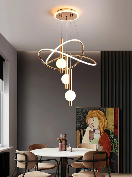 LED Crystal Pendant Light – 3 Color Modes with Remote Dimming SF