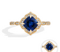 Moissanite Ring – D Color VVS1 Sterling Silver SF
