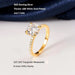 1-2 CT Moissanite Engagement Ring – D Color Lab-Certified Diamond SF