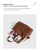 Microfiber Leather Shoulder Bag – Large Square with Lock SF