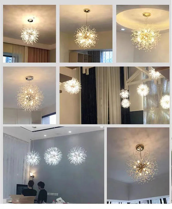 Crystal Dandelion Pendant Light – Modern LED Chandelier for Living Room, Restaurant & Bar Samanta Factory