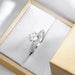 Moissanite Engagement Ring – VVS1 Round Brilliant 925 Silver SF