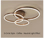 Modern LED Chandelier – Dimmable Semi-Flush Mount with Remote Control - Samanta Factory