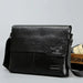 Men’s Business Satchel Bag – Slim PU Leather Shoulder Bag SF