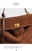 Microfiber Leather Shoulder Bag – Large Square with Lock SF
