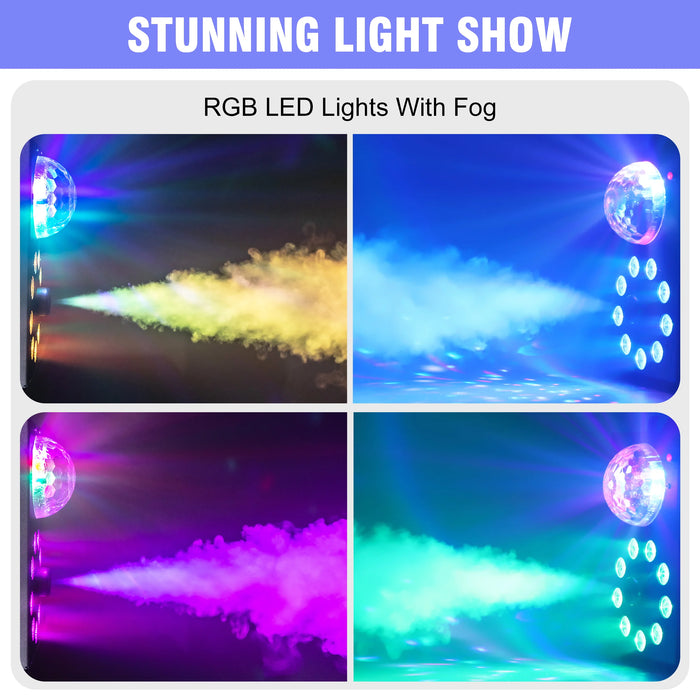 Fog Machine: 700W Wireless Remote with 3-in-1 Lighting Effect - Samanta Factory