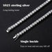 Moissanite Tennis Necklace – GRA Certified S925 Silver Sparkle SF