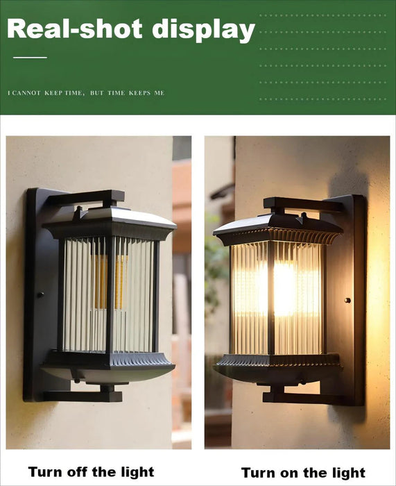 Vintage Outdoor LED Wall Light IP65 – Waterproof Aluminum Garden Porch Sconce SF