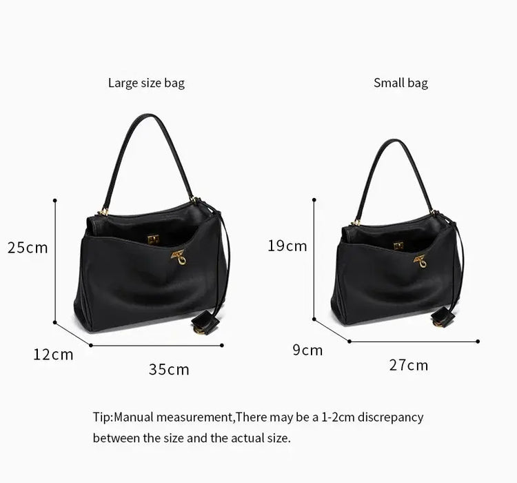 Leather Satchel Bag – Soft Casual Crossbody Style SF