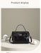 Women’s  Leather Shoulder Bag – Compact Casual Satchel SF