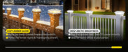 Solar Post Light – Bright LED Garden & Fence Lamp - Samanta Factory