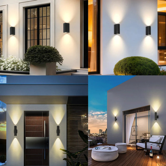 Modern LED Wall Lamp – Double Head Waterproof E27 Indoor Outdoor Lighting SF