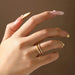 S925 Moissanite Ring – D-Color VVS1 Stone in 18K Gold Plating SF