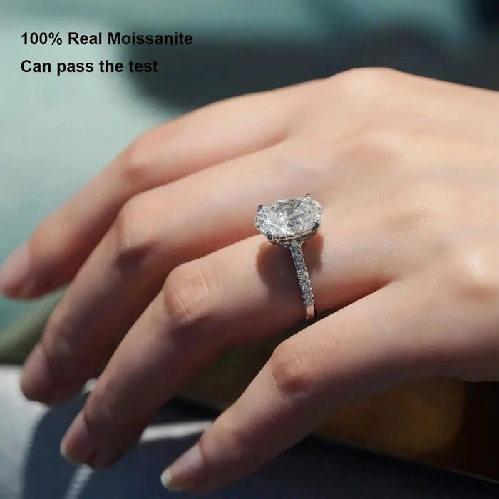 Elegant 1–4CT Moissanite Bridal ring  with 18K Gold Plating for Women SF