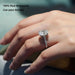 Elegant 1–4CT Moissanite Bridal ring  with 18K Gold Plating for Women SF