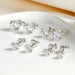 Certified Moissanite Stud Earrings – D-Color VVS1 Round Cut in 925 Sterling Silver SF