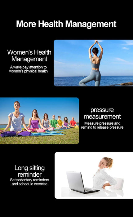 Health Smartwatch – Advanced ECG & Body Composition Analysis SF