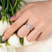 Bridal Ring Set – 1ct Round Cut Zircon in 925 Sterling Silver SF