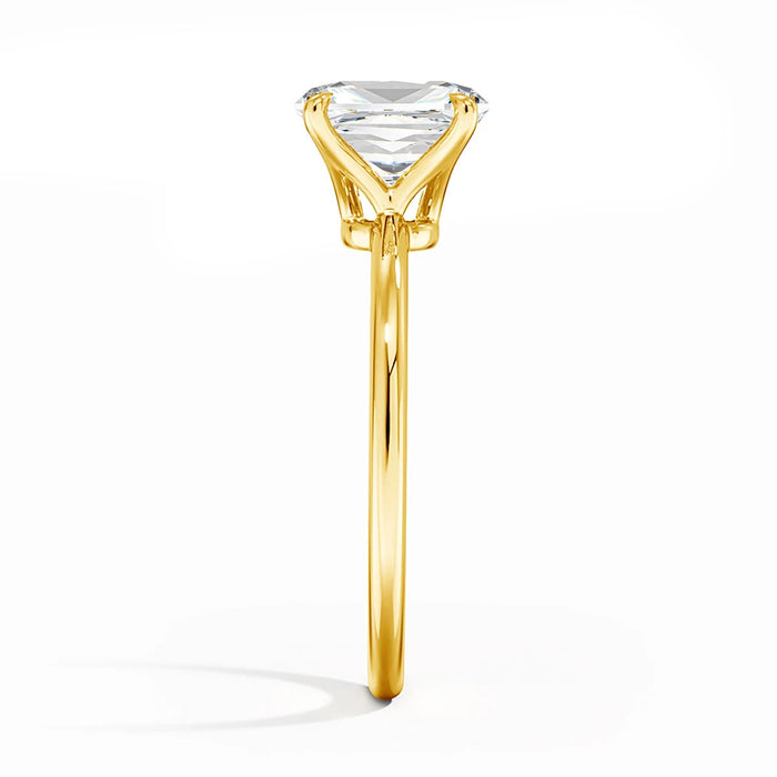 14K Gold Moissanite Ring – Certified Round-Cut Brilliance SF
