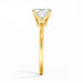14K Gold Moissanite Ring – Certified Round-Cut Brilliance SF