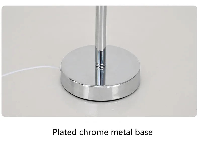 Modern Stained Glass Table Lamp – Touch Control LED Bedside Lighting - Samanta Factory
