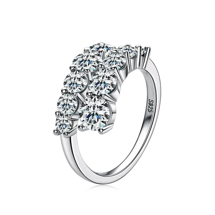 Moissanite Wedding Band – 3.26cttw Multi-Stone Sparkle SF