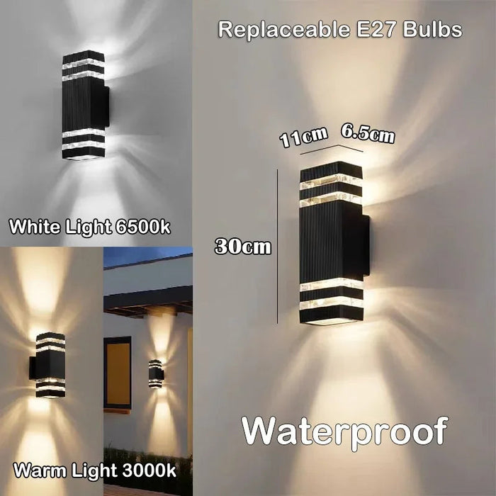 Outdoor LED Wall Light E27 Up Down – Waterproof IP65 Exterior Wall Sconce Lamp SF