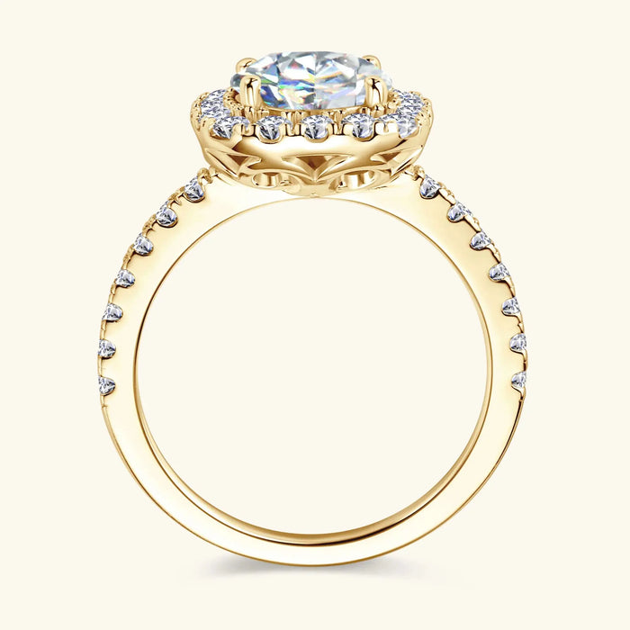 Brilliant GRA-Certified Moissanite Ring for Women with Hypoallergenic 925 Silver SF