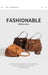 Microfiber Leather Shoulder Bag – Large Square with Lock SF