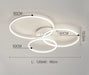LED Ceiling Light – Art Deco Aluminum Design with Dimmable LED Bulbs - Samanta Factory
