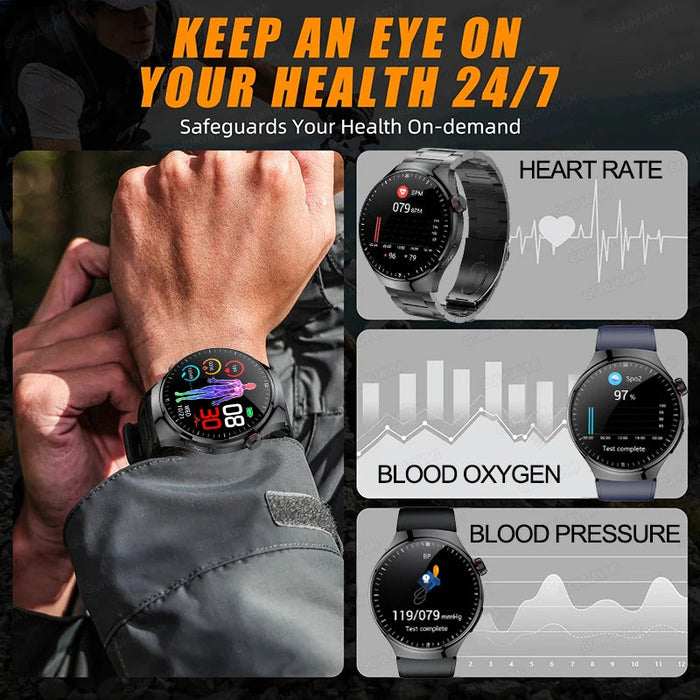 Health Smartwatch – Advanced ECG & Body Composition Analysis SF