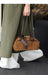 Women's Genuine Cowhide Leather Tote Bag – Large Capacity Suede Velvet Shoulder Handbag SF