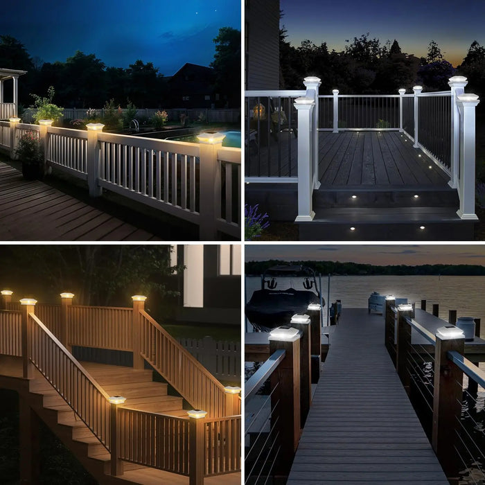 Solar Post Light – Bright LED Garden & Fence Lamp - Samanta Factory