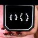 Premium 925 Sterling Silver Earrings With Excellent-Cut Moissanite Stones SF