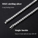 Moissanite Tennis Necklace – GRA Certified S925 Silver Sparkle SF