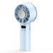 Portable handheld ice cooling fan with LED display and rechargeable battery