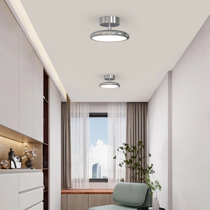 Modern Surface-Mounted Ceiling Light – Remote-Controlled LED Fixture for Bedrooms and Living - Samanta Factory