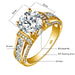 2ct Moissanite Ring – D Color VVS1 with Blue Sapphire Accent SF