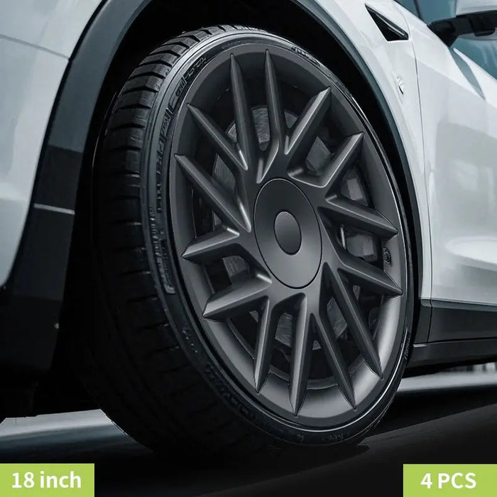 4PCS Wheel Cover Design For Tesla Model 3 Highland 2023-2025 18 Inch Right＆Left Hubcaps Storm Style Wheel Cover Accessories - Samanta Factory