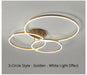 Modern LED Chandelier – Dimmable Semi-Flush Mount with Remote Control - Samanta Factory