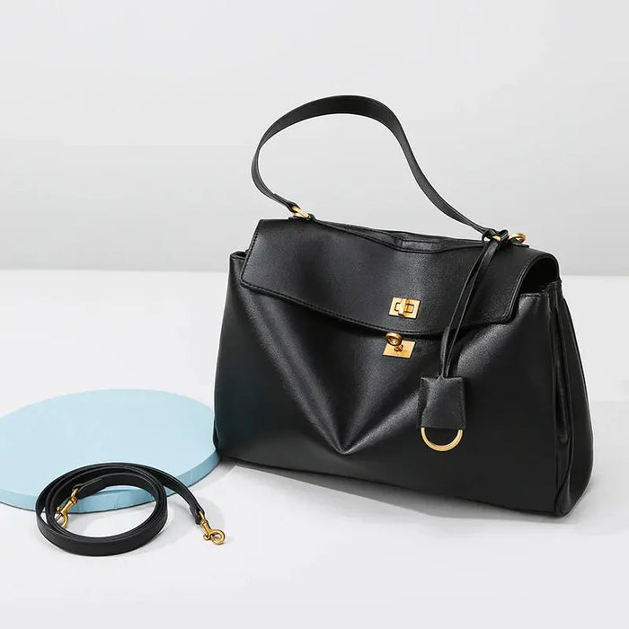 Denim Shoulder Bag - Soft Casual Tote Design SF